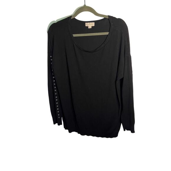 Magnolia Grace womens XXL long sleeve Gromit accent stretchy micro ribbed top - Picture 3 of 9